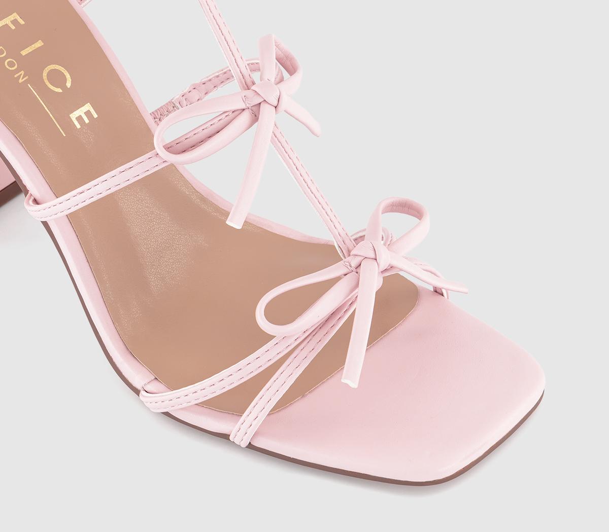 OFFICEHenley Bow Detail Block Heel Sandals OFFICEHenley Bow Detail Block Heel SandalsPale Pink