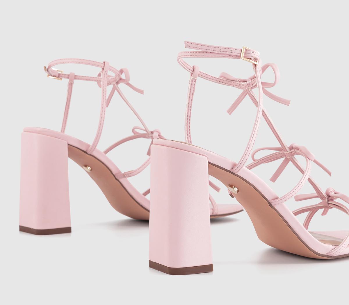 OFFICEHenley Bow Detail Block Heel Sandals OFFICEHenley Bow Detail Block Heel SandalsPale Pink