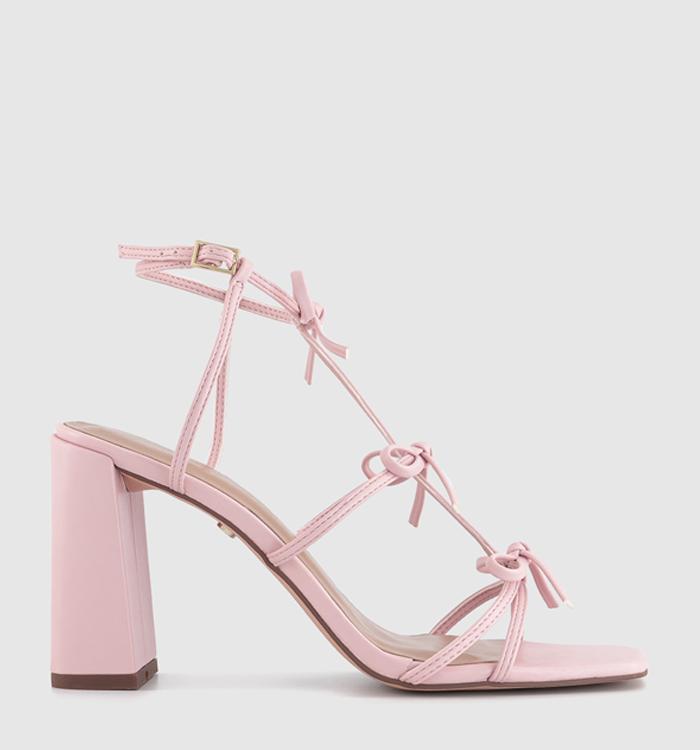 Light pink 2024 block heels