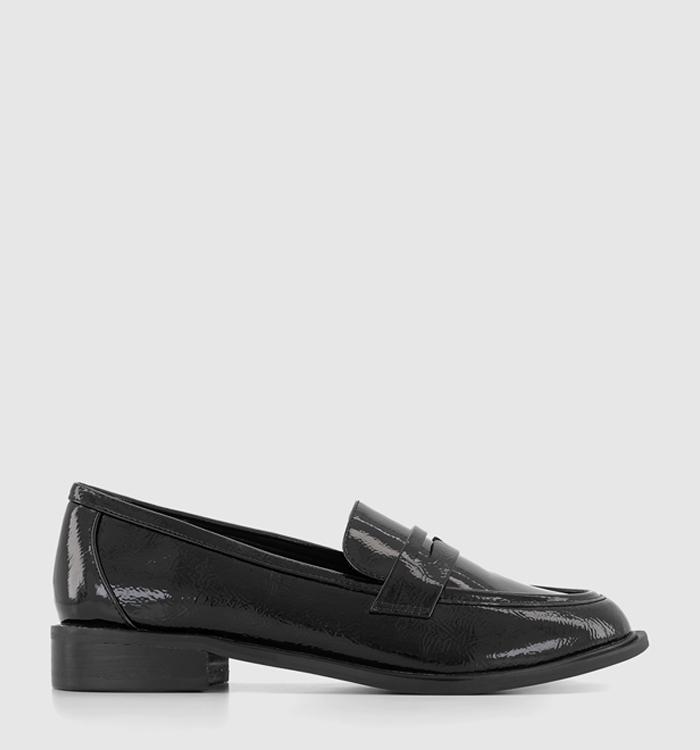OFFICE Flaming Penny Loafers Black Patent