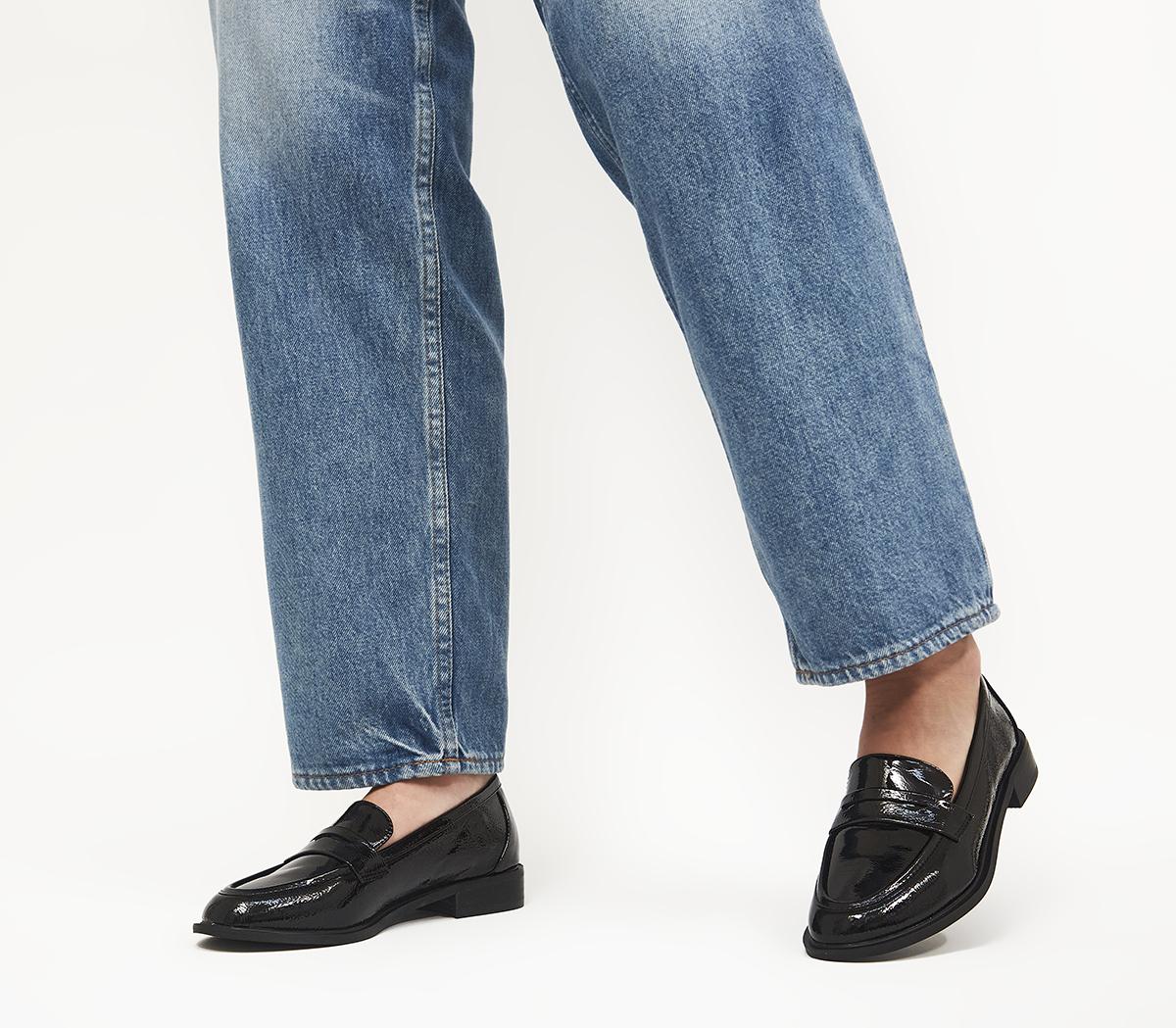 OFFICEFlaming Penny LoafersBlack Patent