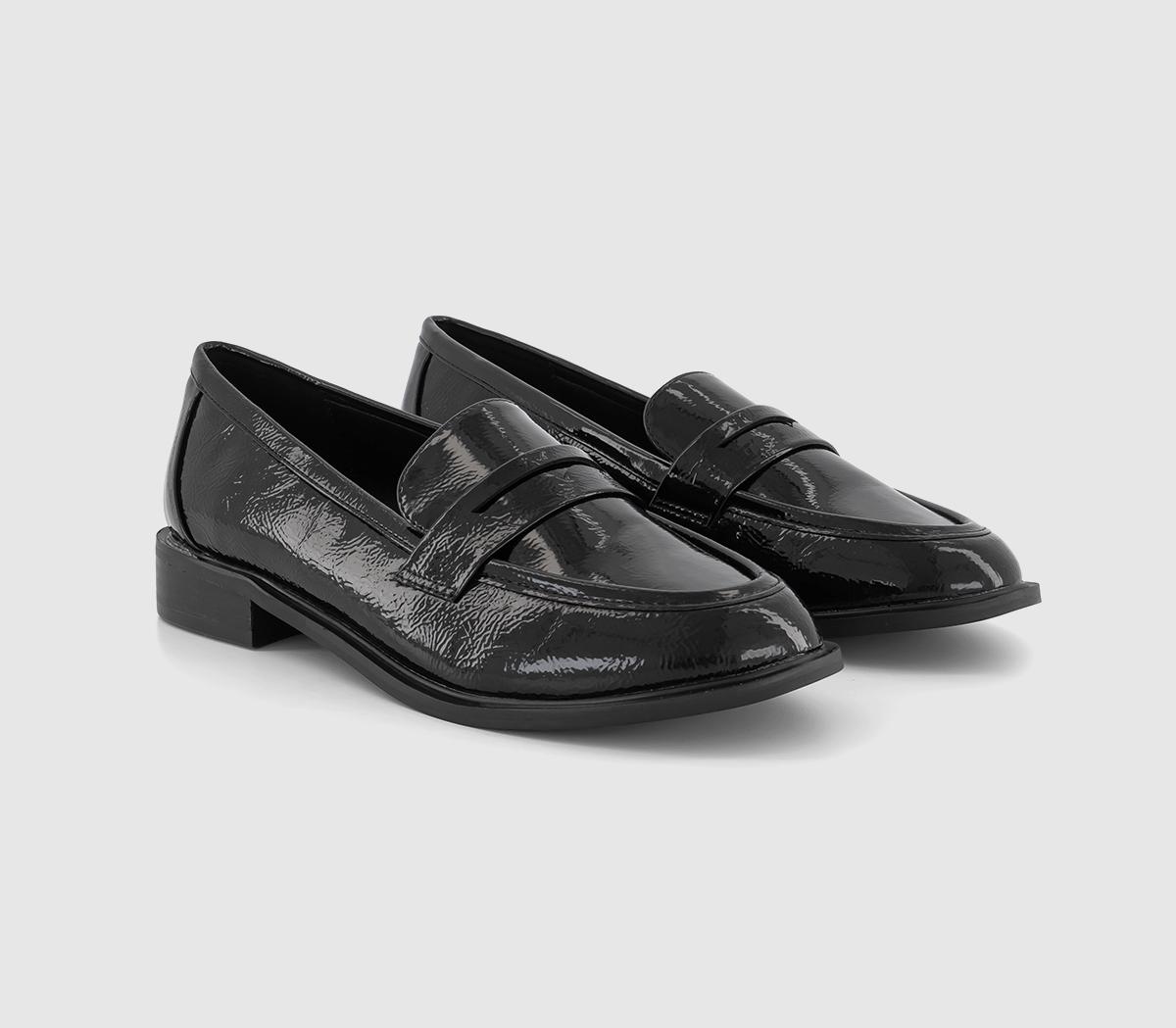 OFFICEFlaming Penny LoafersBlack Patent