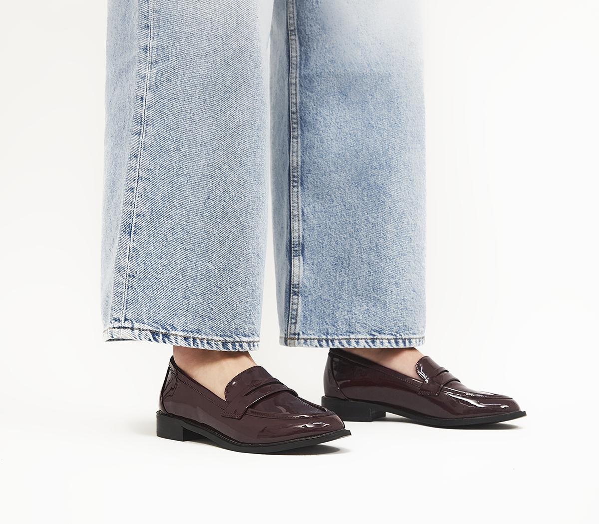OFFICEFlaming Penny Loafers OFFICEFlaming Penny LoafersBurgundy Patent