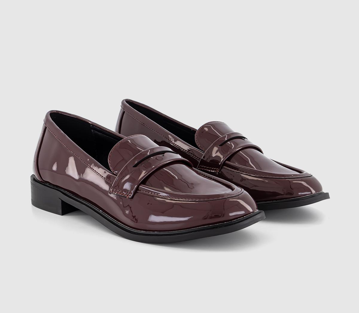 OFFICEFlaming Penny LoafersBurgundy Patent