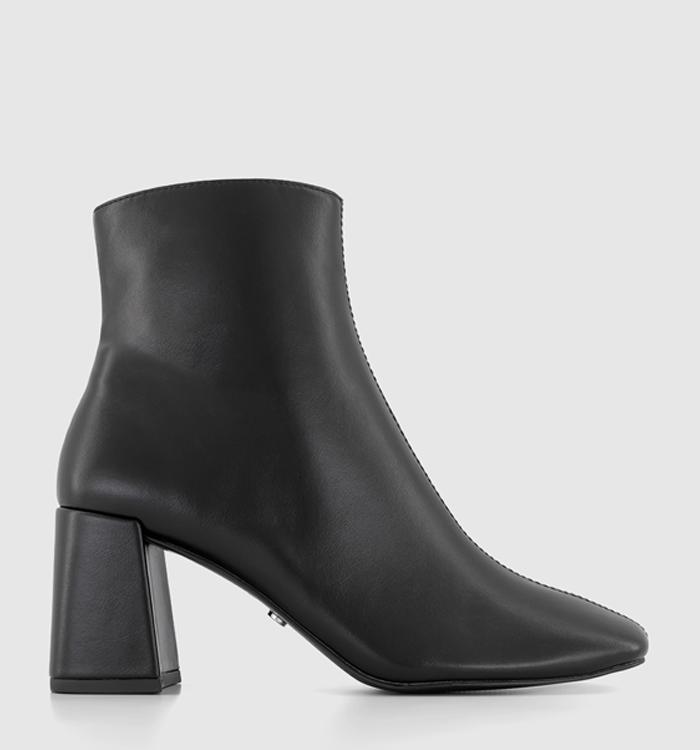 OFFICE Aurelia Centre Seam Block Heel Boots Black