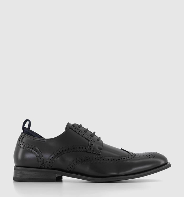 OFFICE Montgomery Brogue Derby Shoes Black