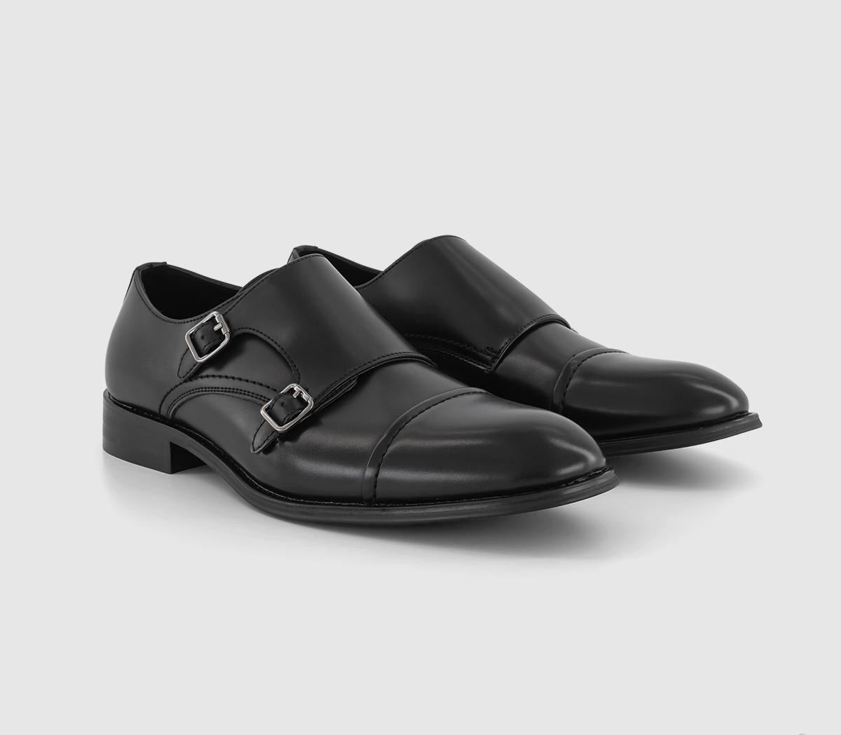 OFFICEMilbourne Double Strap Monk ShoesBlack