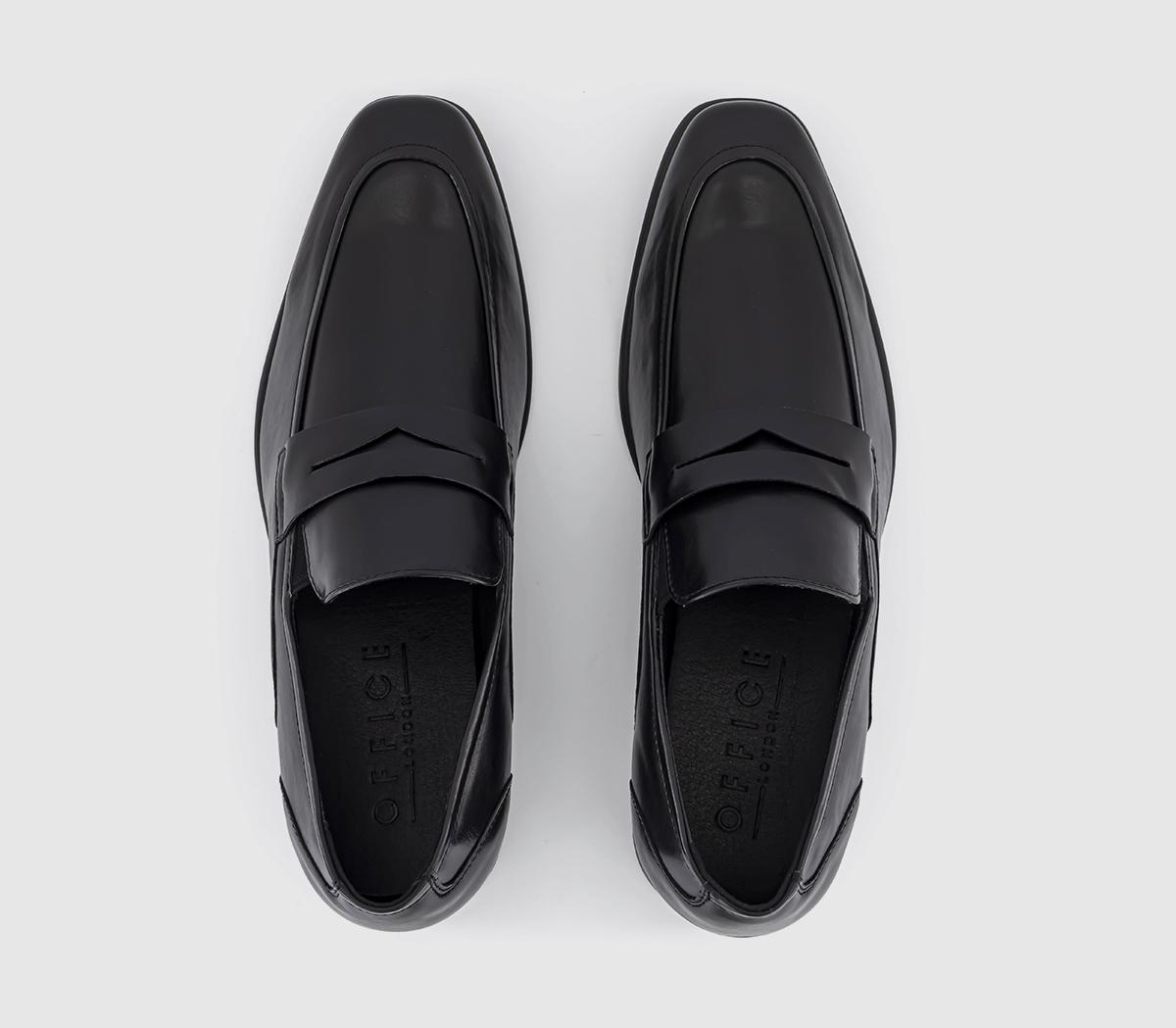OFFICE Madison Penny Loafers Black - Men’s Loafers