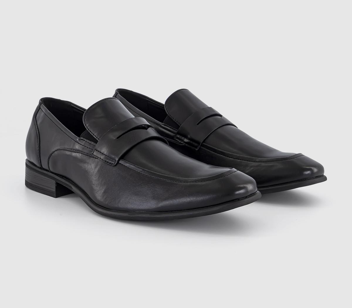 OFFICE Mens Madison Penny Loafers Black, 12