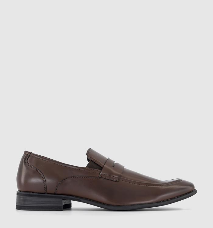 OFFICE Madison Penny Loafers Brown