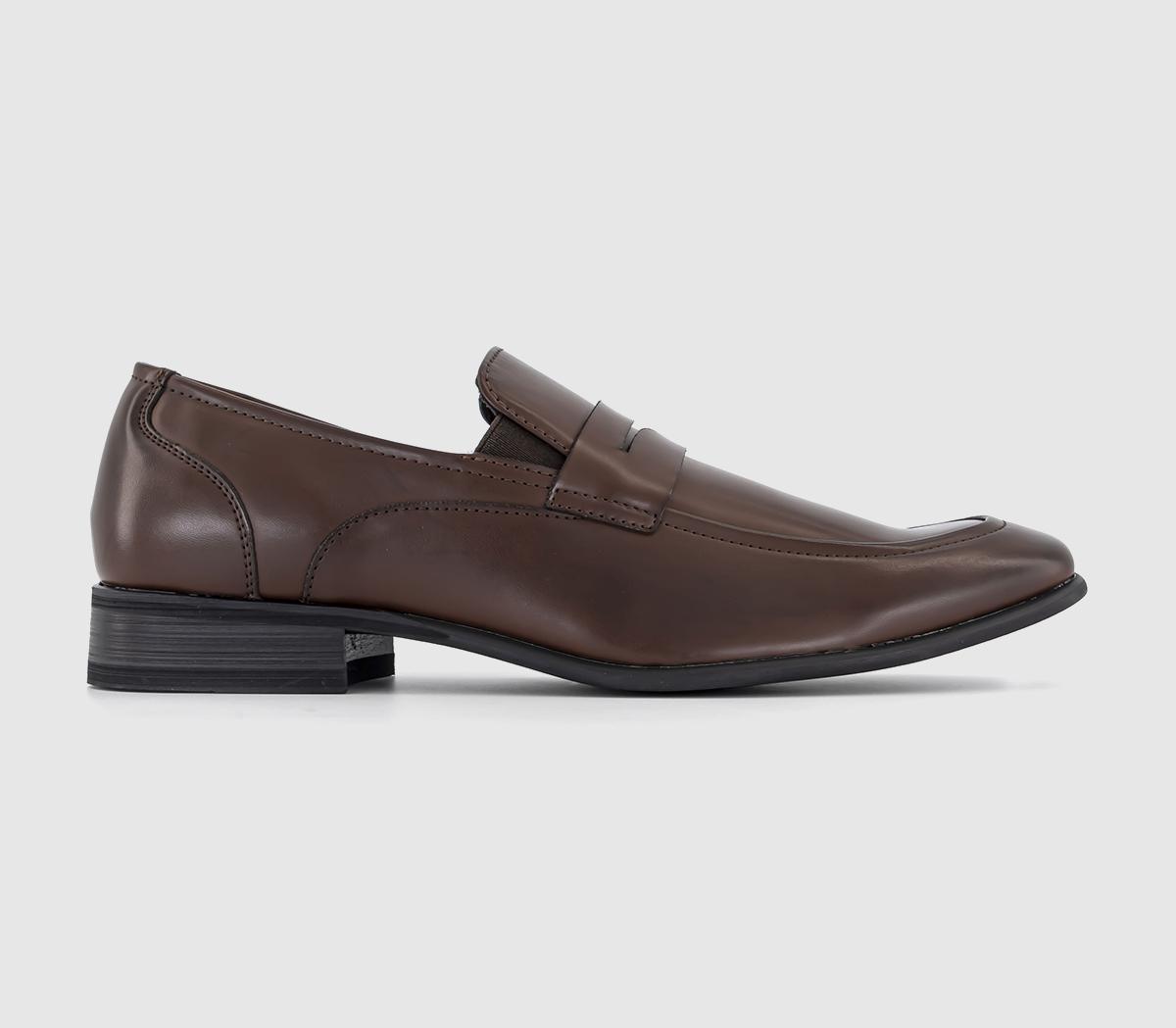 Madison Penny Loafers Brown