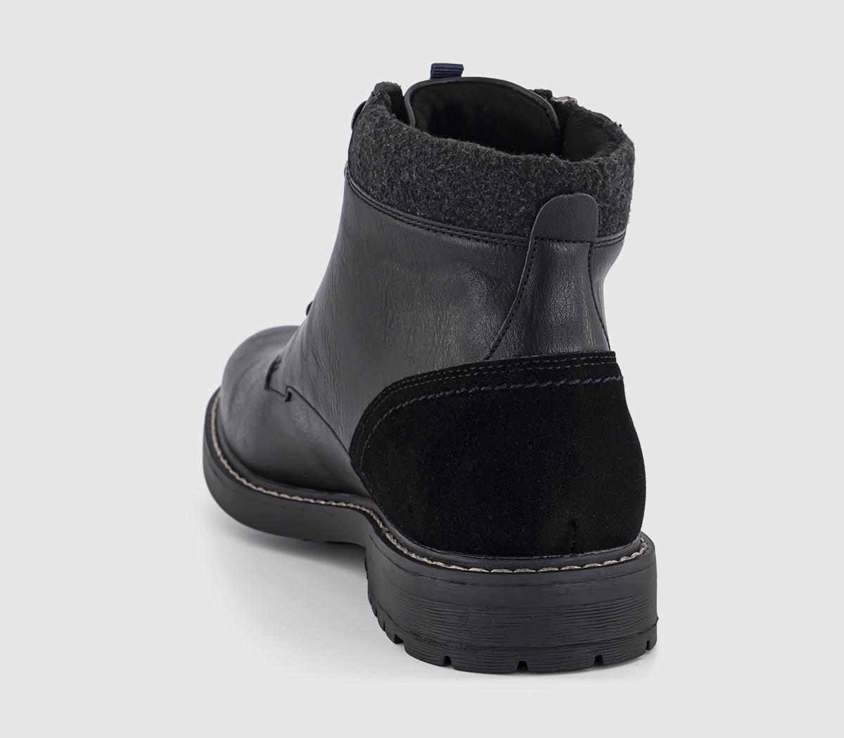 OFFICEBenny Zip Detail Lace Up Boots OFFICEBenny Zip Detail Lace Up BootsBlack