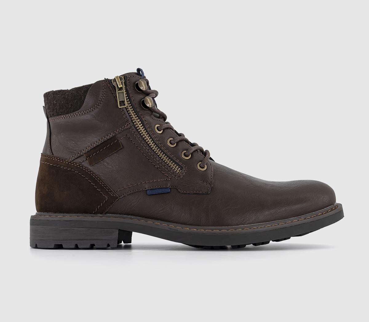 Mens boots with zipper and clearance laces