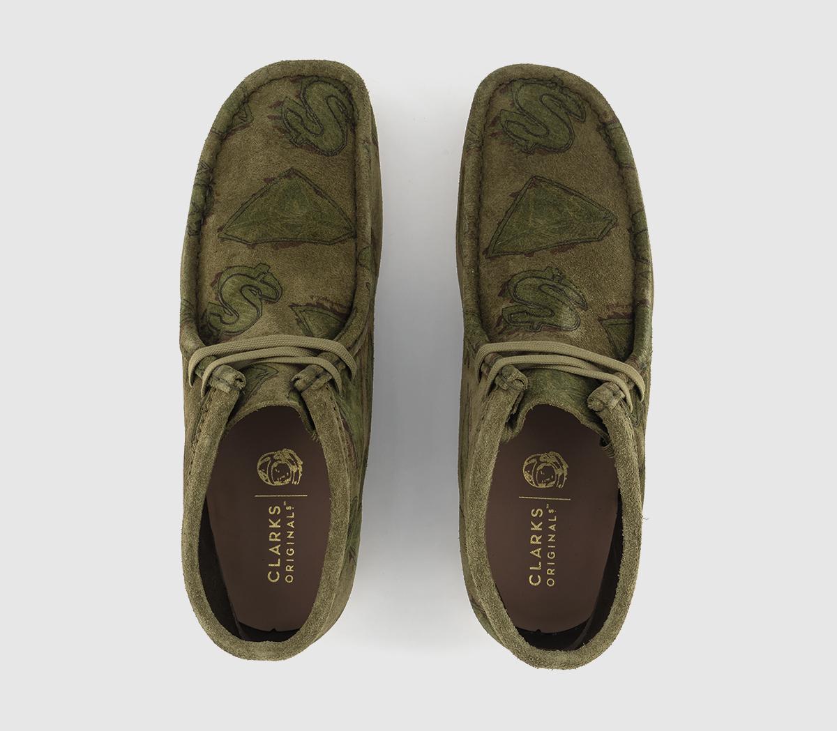 Clarks OriginalsBillionaire Boys Club X Clarks Originals WallabeeDark Green Int