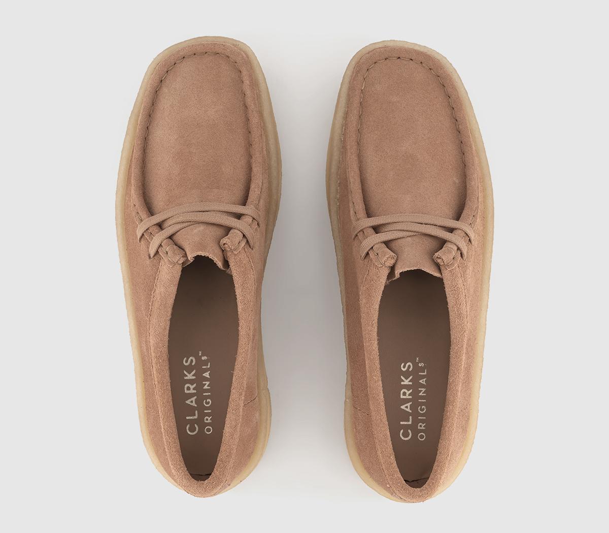 Clarks Originals Wallabee Cup Shoes Warm Beige - Women's Flats