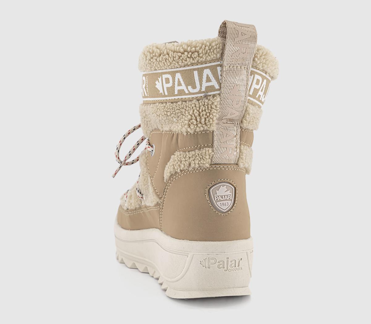 PAJAR Galaxy Lama Boots Beige Women's Ankle Boots