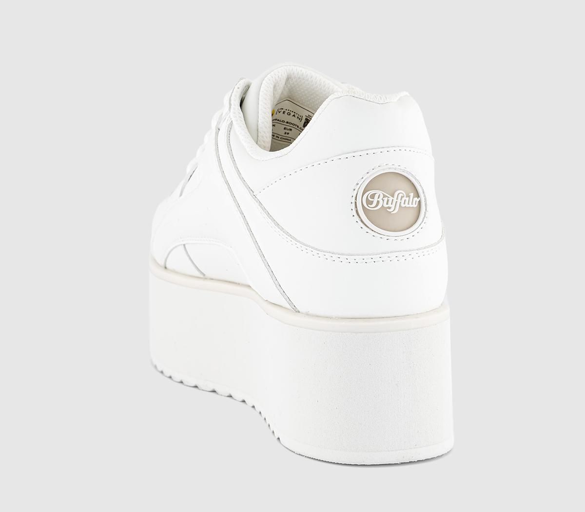Buffalo1330-6 Platform ShoesWhite