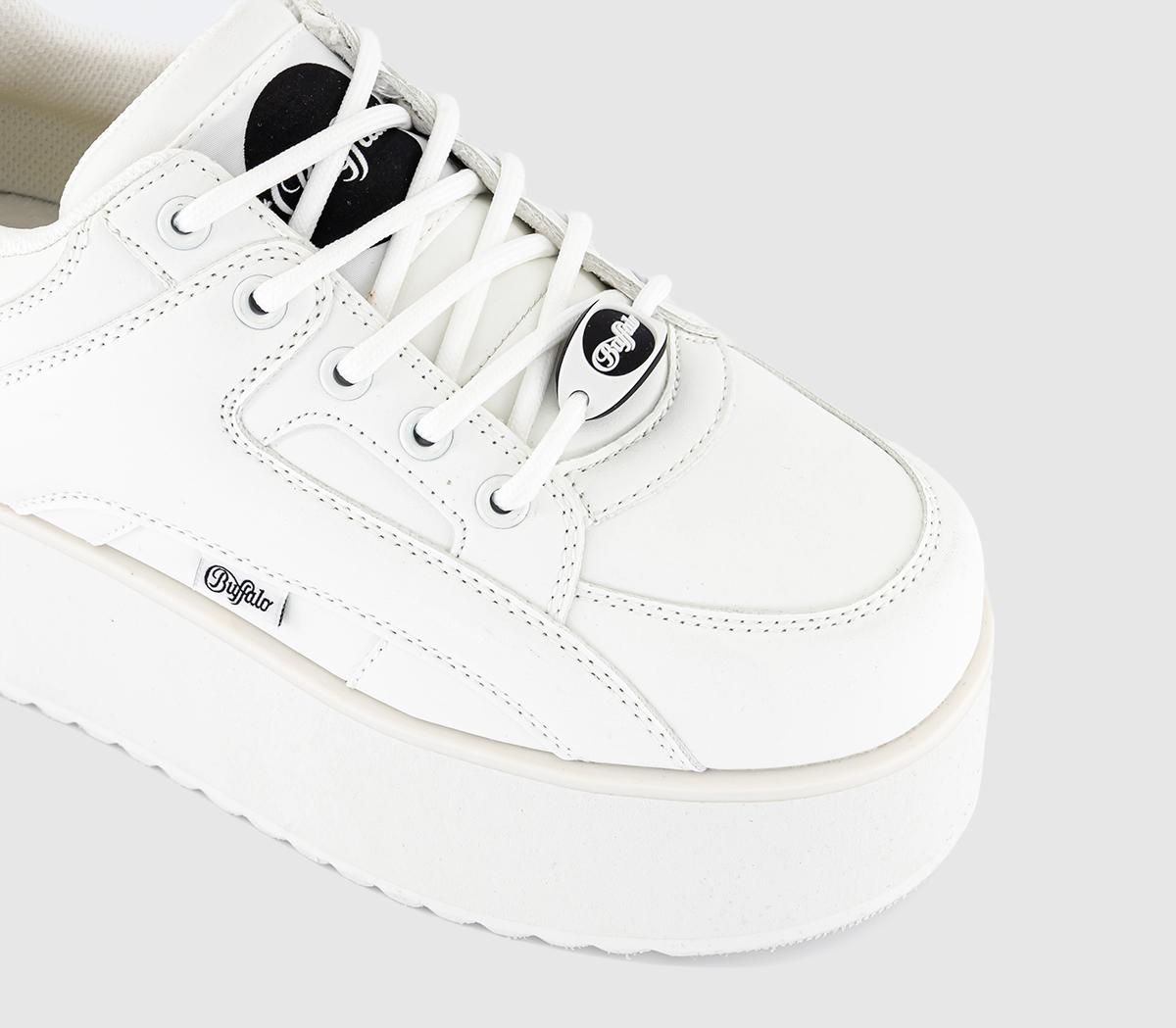 Buffalo1330-6 Platform ShoesWhite