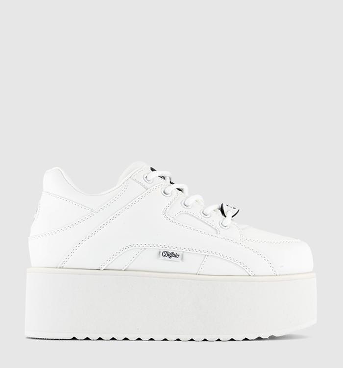 Buffalo 1330-6 Platform Shoes White