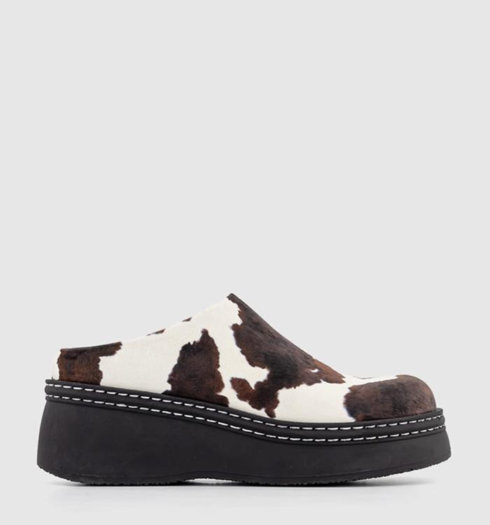 Miista Kristi Mules Cow Print