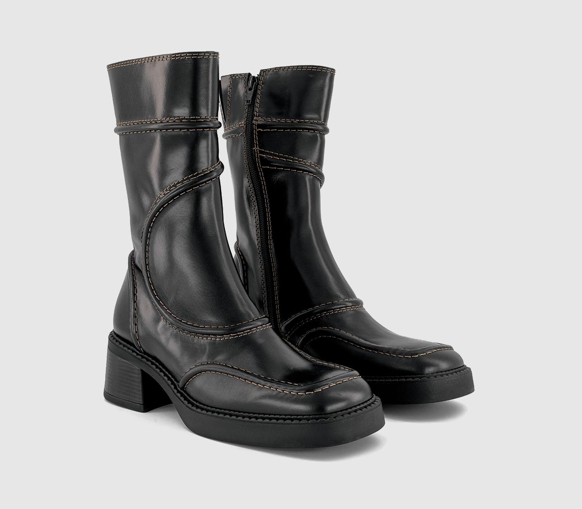 MiistaMaelene Ankle BootsBlack Brown