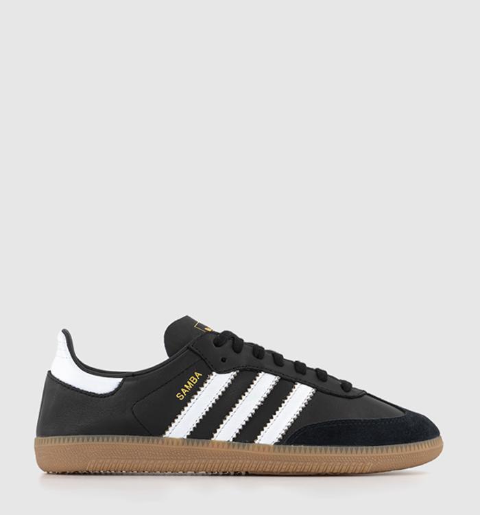 Black adidas trainers outlet gum sole