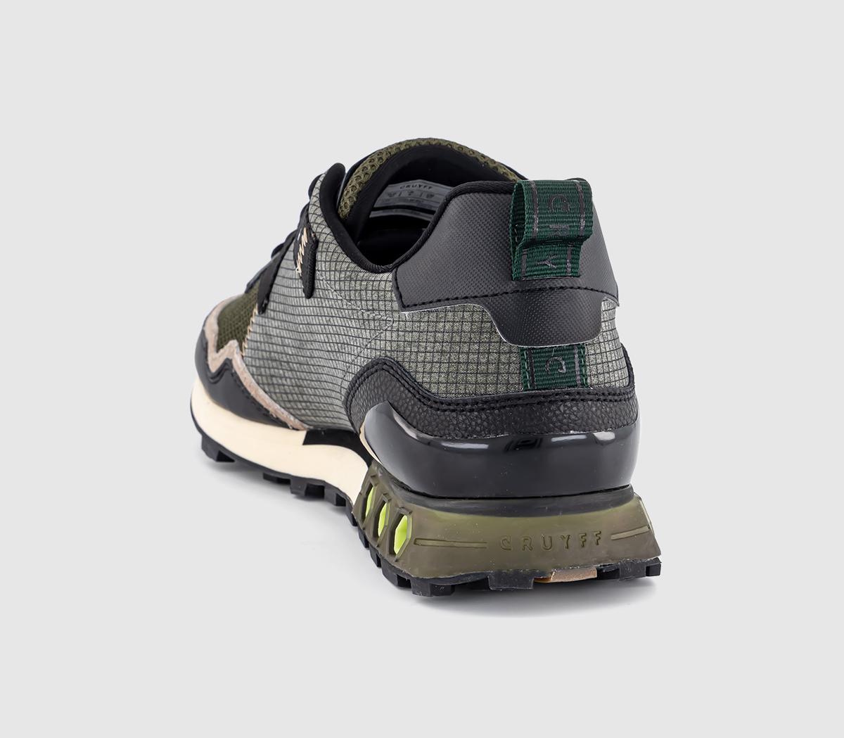 CRUYFFSuperbia Hex TrainersBlack Taupe Dark Olive Deep Green