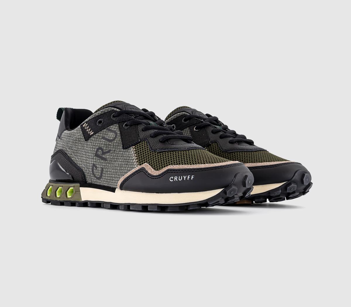 CRUYFFSuperbia Hex TrainersBlack Taupe Dark Olive Deep Green