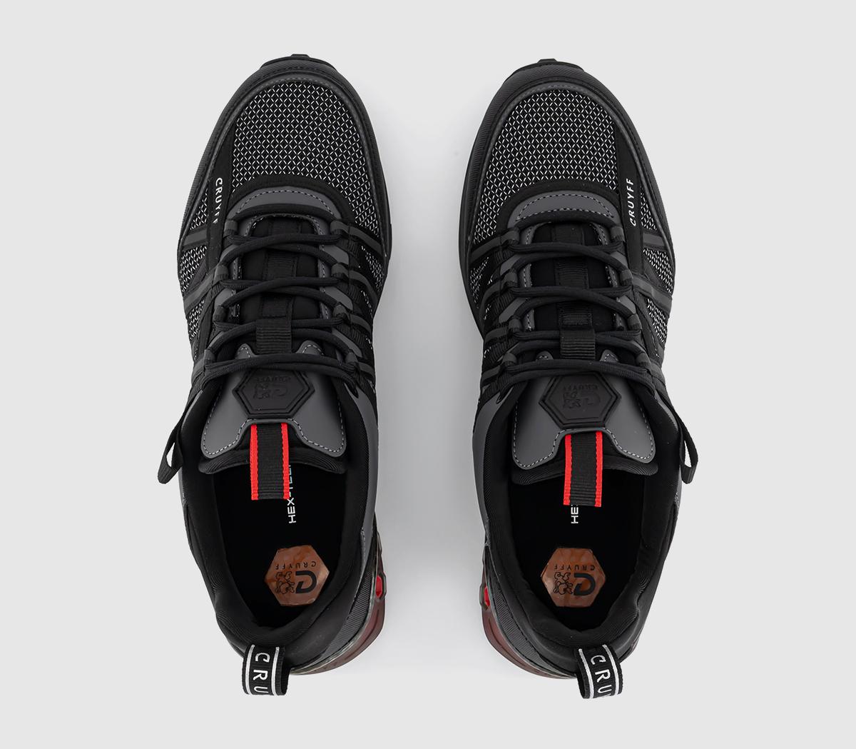 CRUYFF Feria Hex Trainers CRUYFF Feria Hex Trainers Black Red