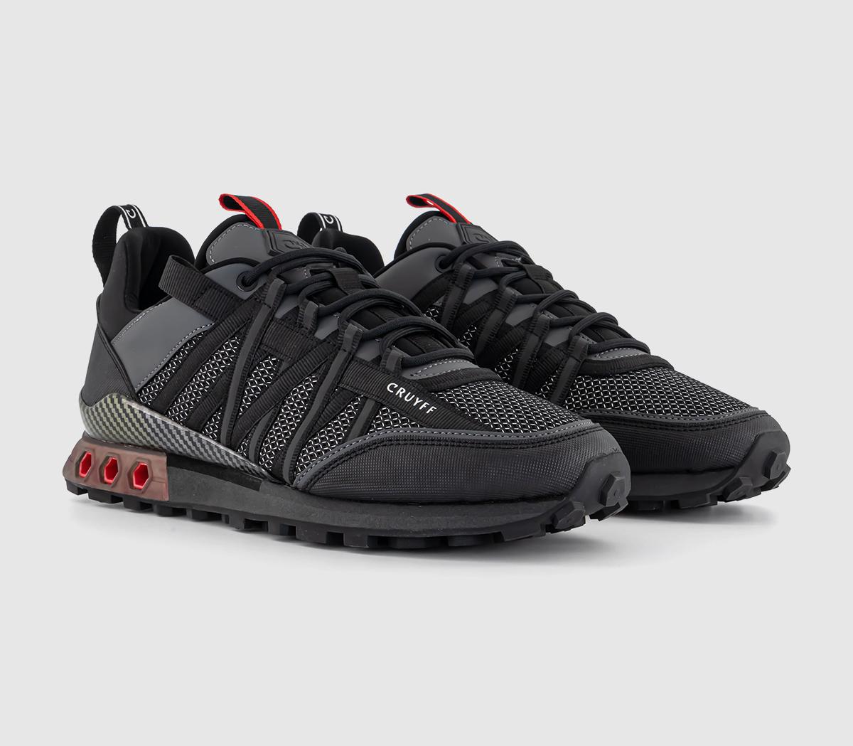 CRUYFF Feria Hex Trainers CRUYFF Feria Hex Trainers Black Red