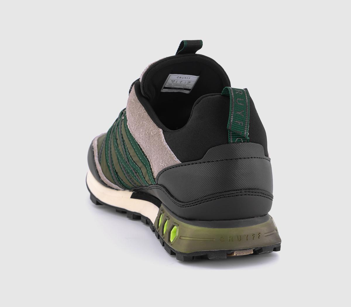 CRUYFFFearia Hex Trainers CRUYFFFearia Hex TrainersBlack Taupe Dark Olive Deep Green