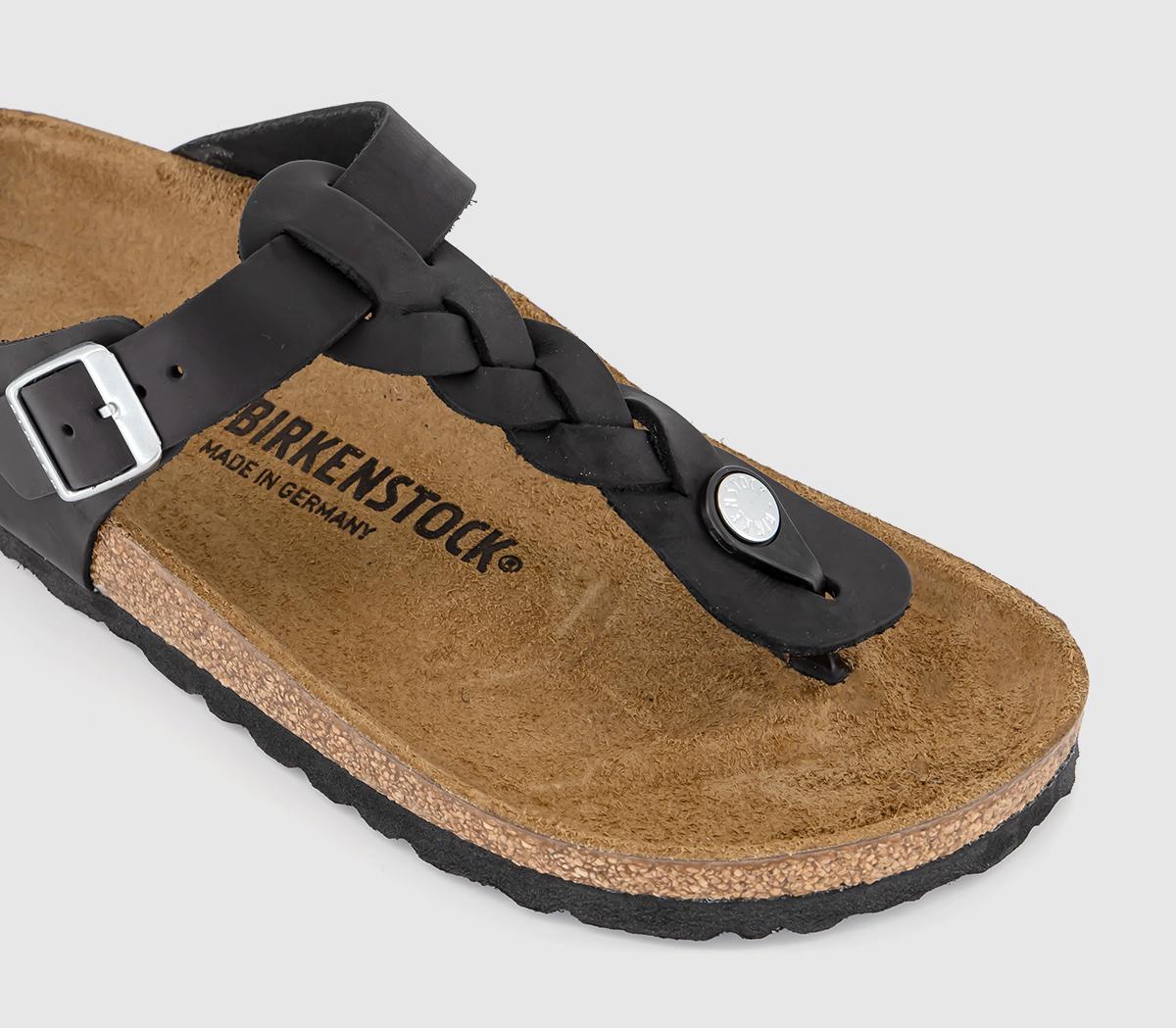 BIRKENSTOCKGizeh Braid Sandals BIRKENSTOCKGizeh Braid Sandals Black Oiled Leather