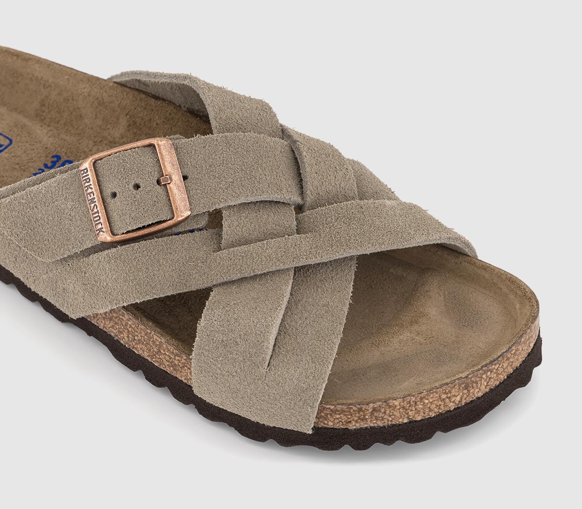 BIRKENSTOCKLugano Sandals Taupe Suede