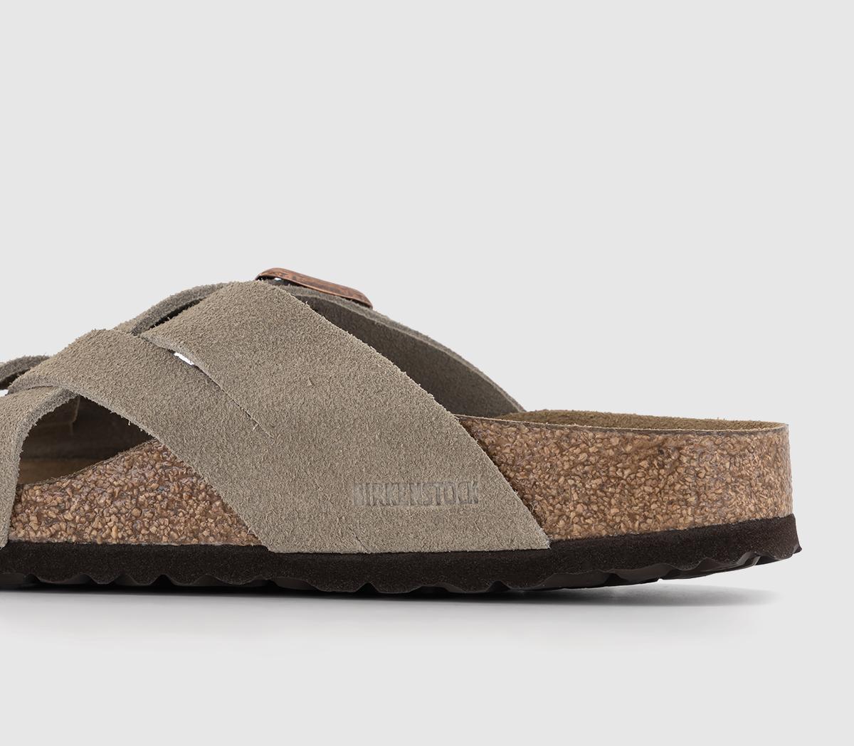 BIRKENSTOCKLugano Sandals Taupe Suede