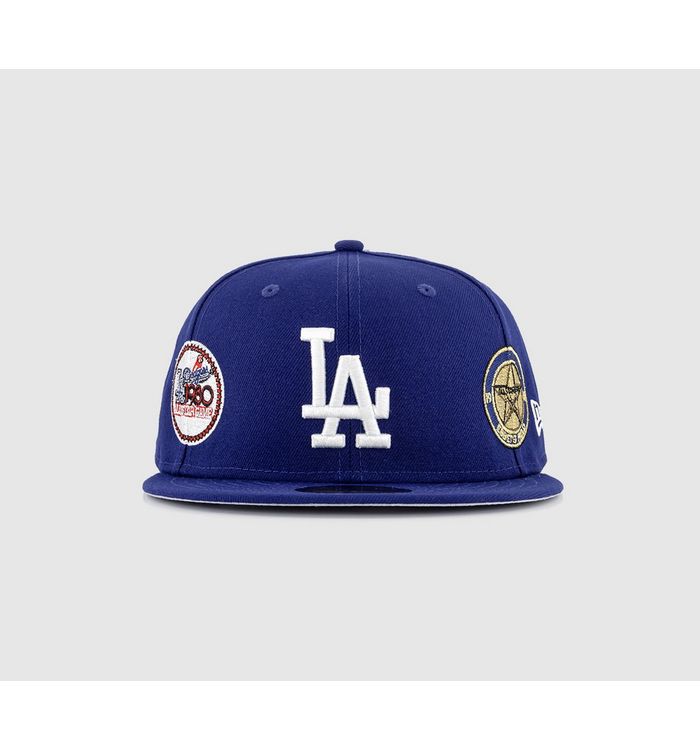 New Era Coops Multi Patch 59fifty Cap Los Angeles Dodgers Otcwhi