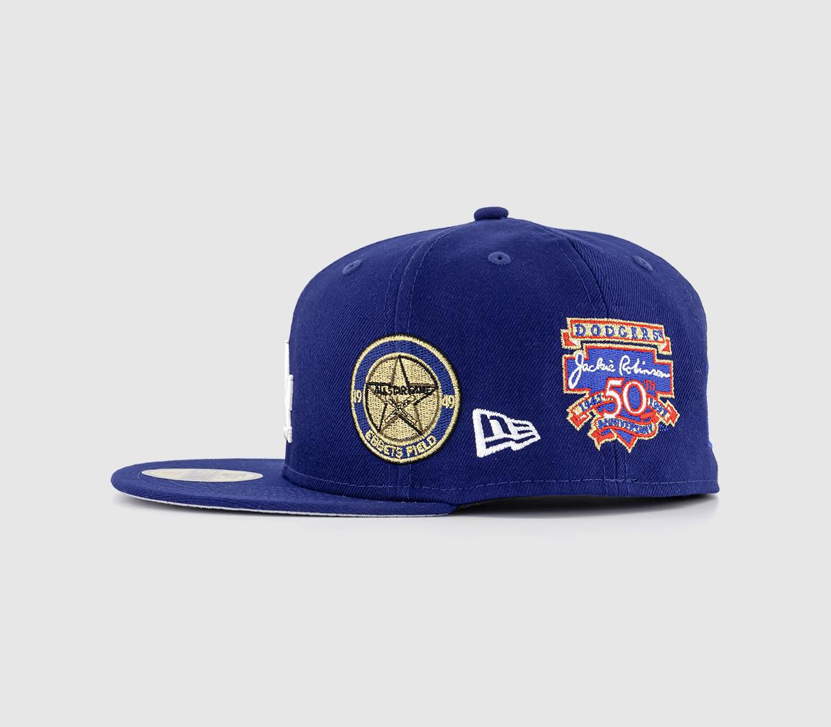 New Era Coops Multi Patch 59fifty Cap Los Angeles Dodgers Otcwhi