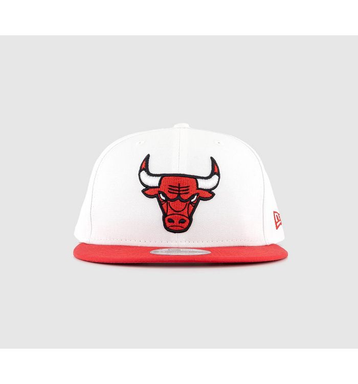 New Era White Crown Team 9fifty Hat Chicago Bulls Whifdr In Multi