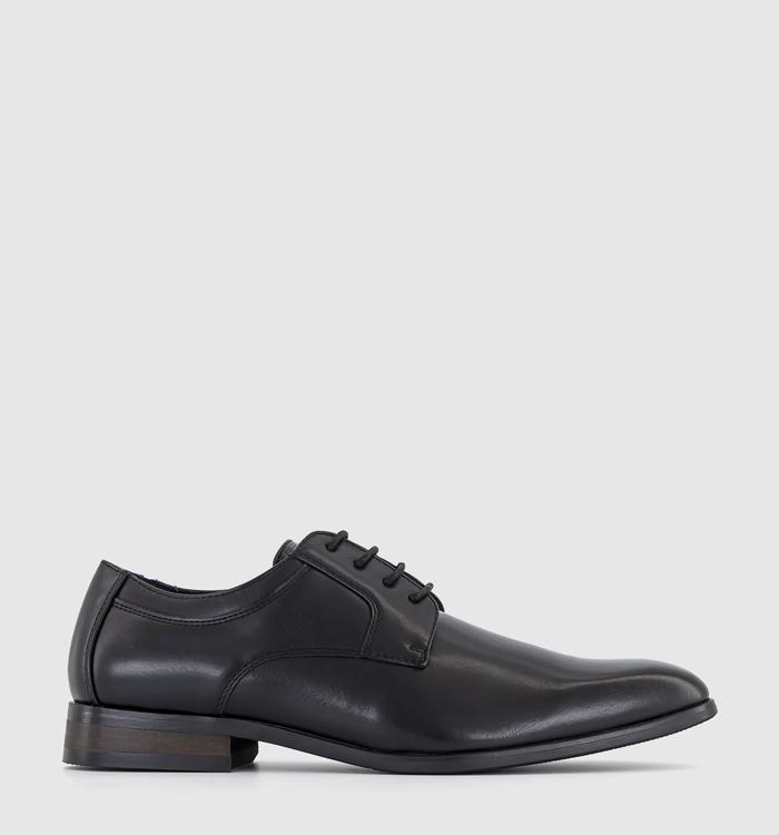 OFFICE Modena Plain Toe Derby Shoes Black