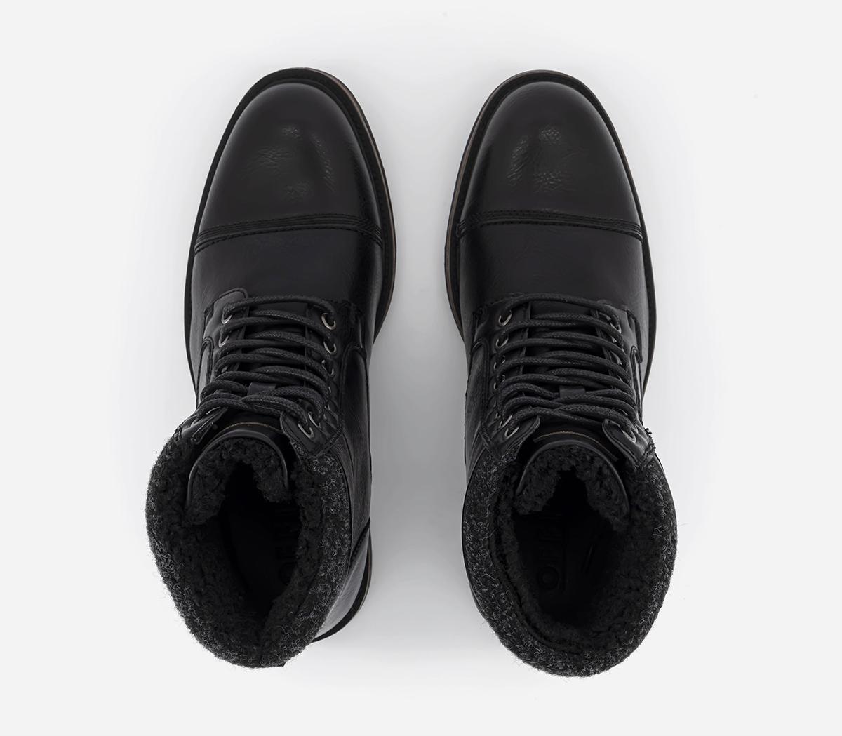 OFFICEBellamy Borg Lined Buckle BootsBlack