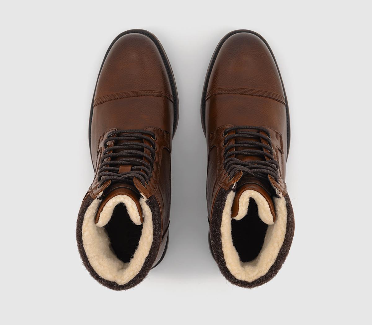 OFFICEBellamy Borg Lined Buckle BootsBrown