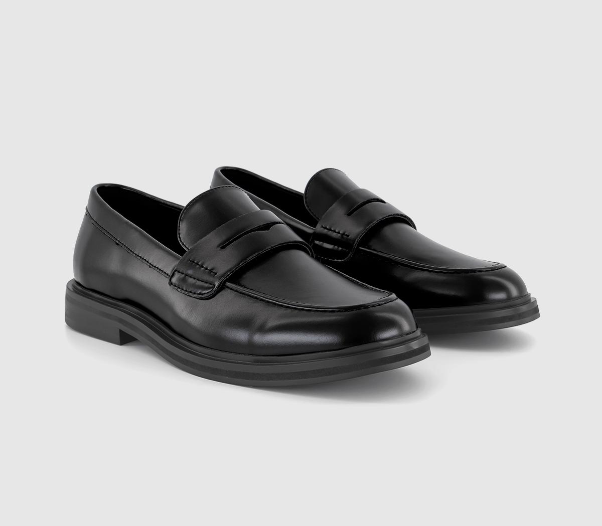 OFFICE Mens Maurice Chunky Loafers Black, 12