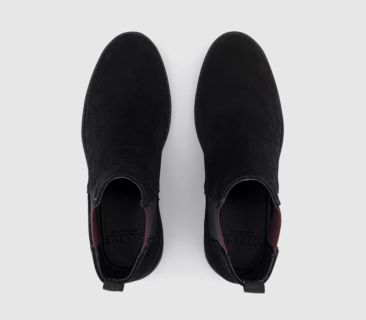 OFFICEBachelor Crepe Look Chelsea BootsBlack Suede