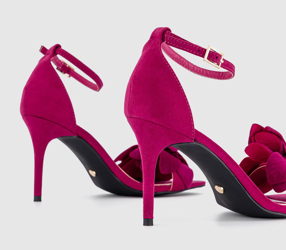 OFFICEHoney Flower Detail Two Part Sandals OFFICEHoney Flower Detail Two Part SandalsPink