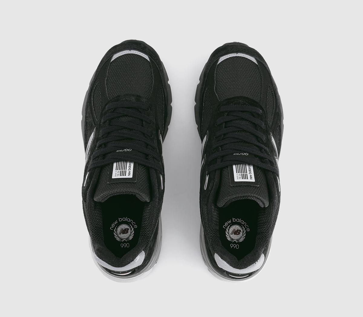 New Balance990v4 Made in USA TrainersBlack
