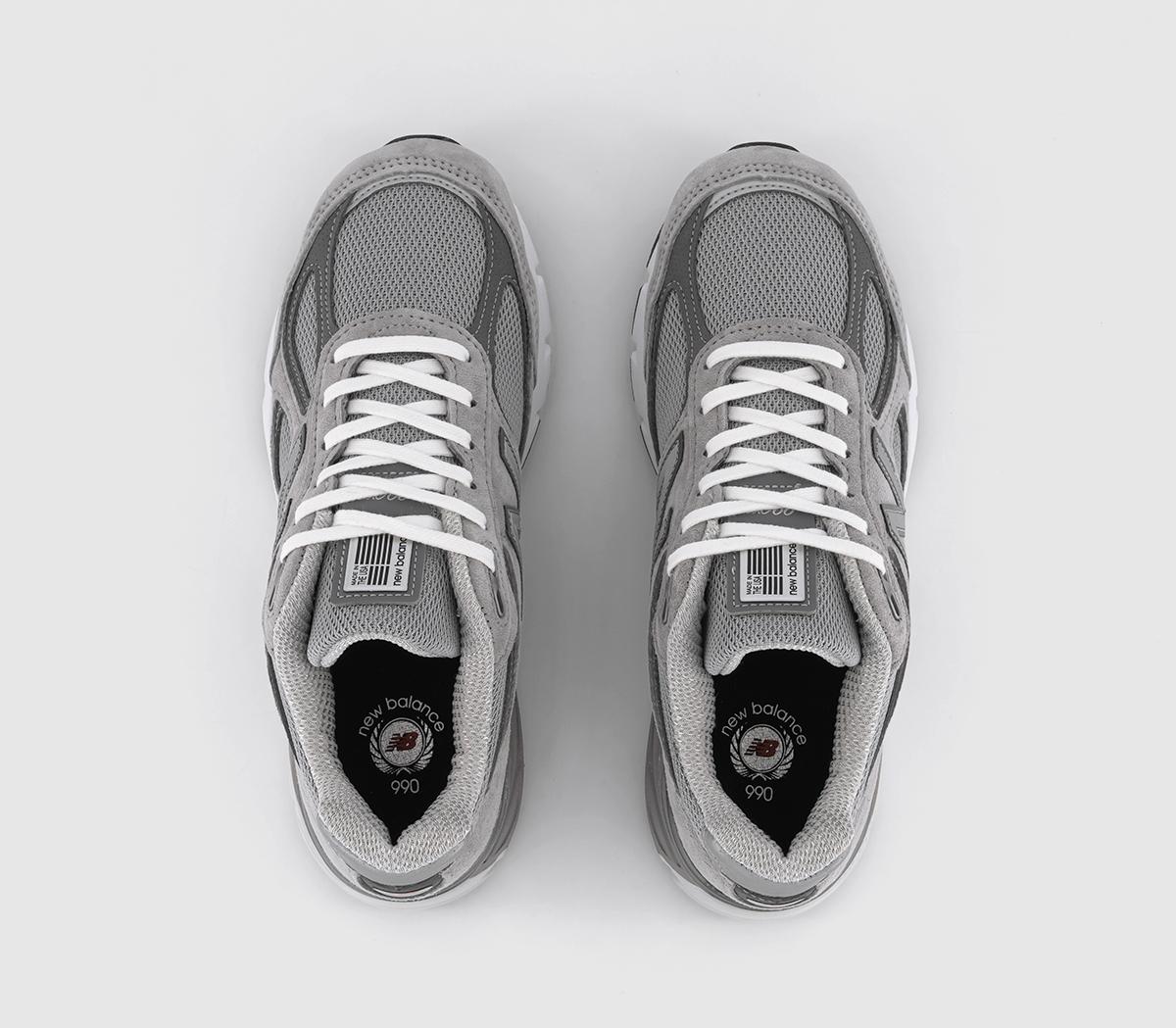 New Balance 990v4 Made in USA Trainers Grey - Unisex Sports