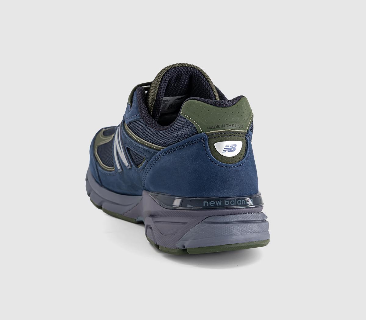 New Balance990v4Navy Mono Green Khaki