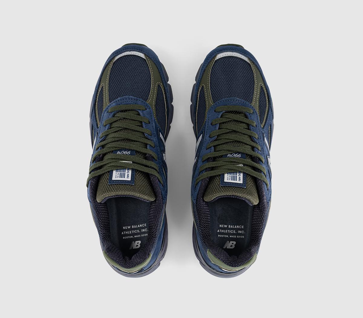 New Balance990v4Navy Mono Green Khaki