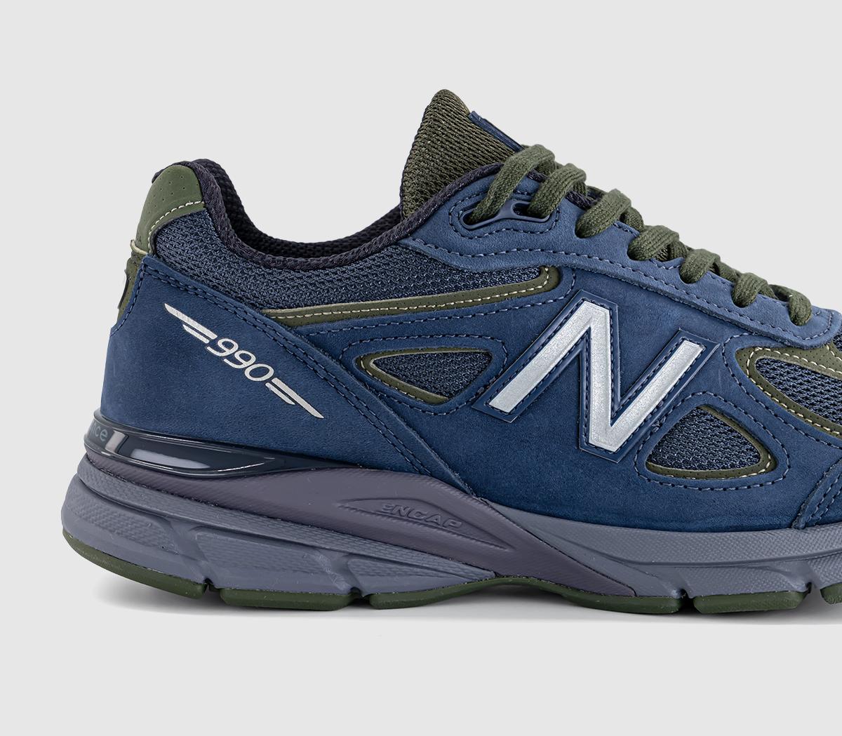 New Balance990v4Navy Mono Green Khaki