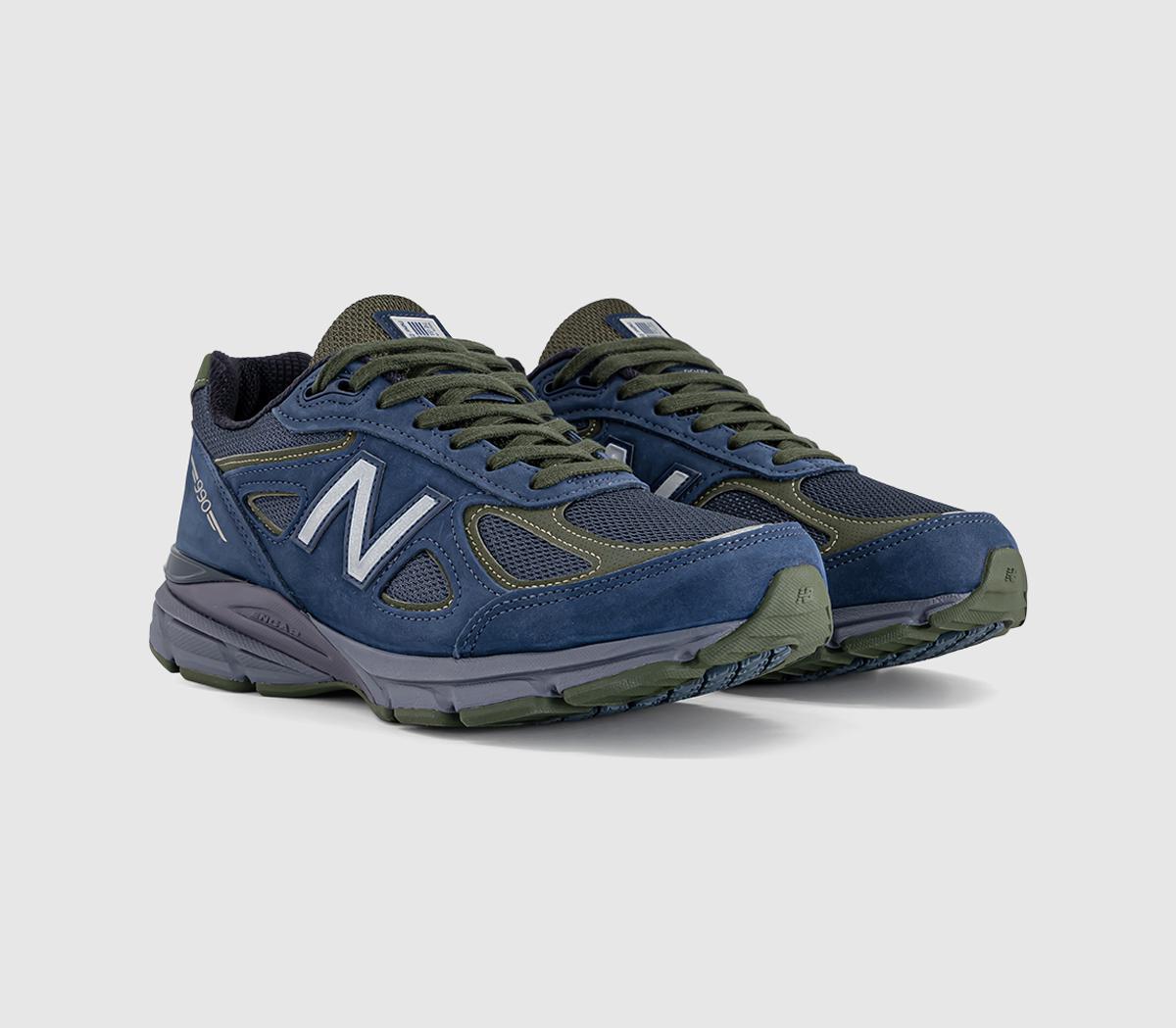 New Balance990v4Navy Mono Green Khaki