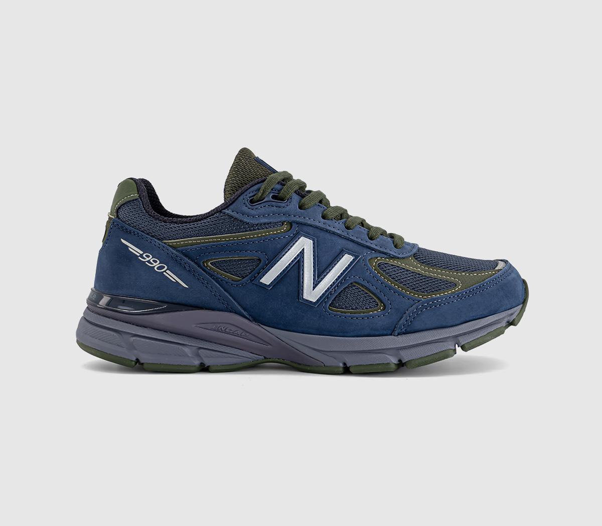 New Balance990v4Navy Mono Green Khaki